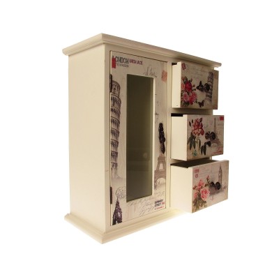 Cutie bijuterii YUMA cu usita si sertare