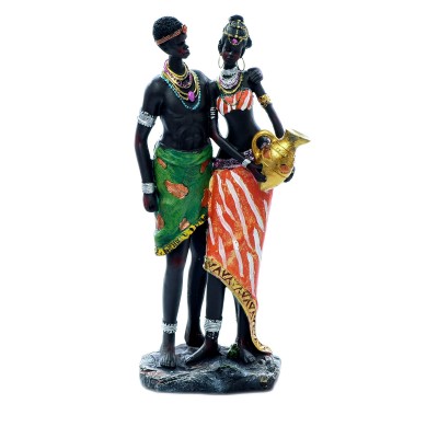 Statueta cuplu africani