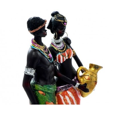 Statueta cuplu africani
