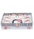 Set 6 cesti din portelan cu farfurii 'Small Roses'