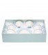 Set 6 cesti din portelan cu farfurii 'Light Blue'
