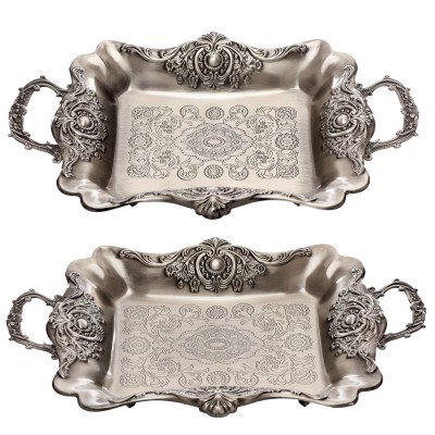 Set tavi pentru servire din antimoniu