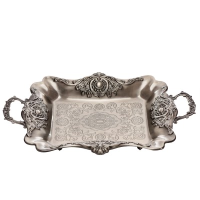 Set tavi pentru servire din antimoniu