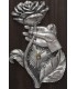 Ceas decorativ trandafir
