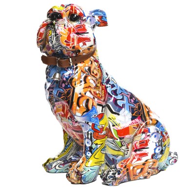 Statueta decorativa buldogul 'colorat' V