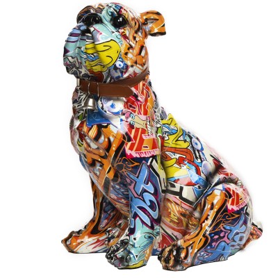 Statueta decorativa buldogul 'colorat' V