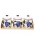 Set condimente din ceramica, model STRUGURI, 3 Piese