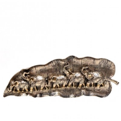 Statueta 'elefantii pe frunza'